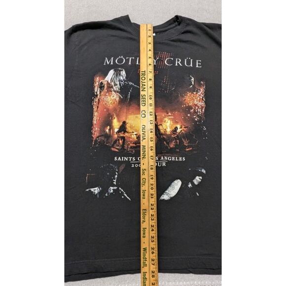 Motley Crue 2009 Tour T Shirt XL Saints of Los Angeles Concert Tee Black Band - Picture 13 of 13